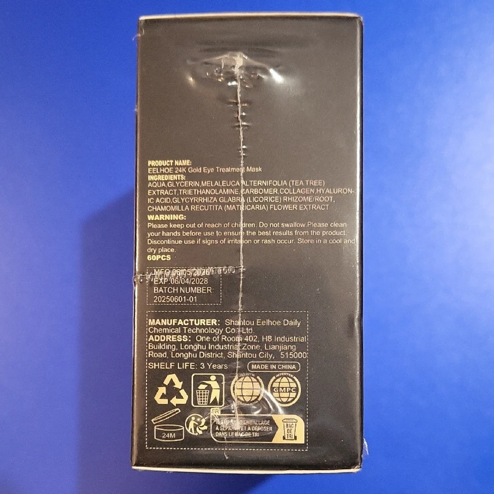 Eelhoe 24K Gold Eye Treatment Mask - Picture 3 of 8